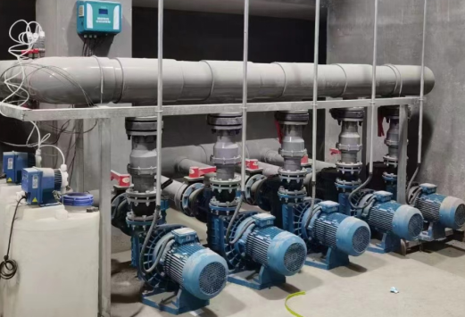 山东省淄博高新区实验中采用的AQUA爱克泳池水处理设备