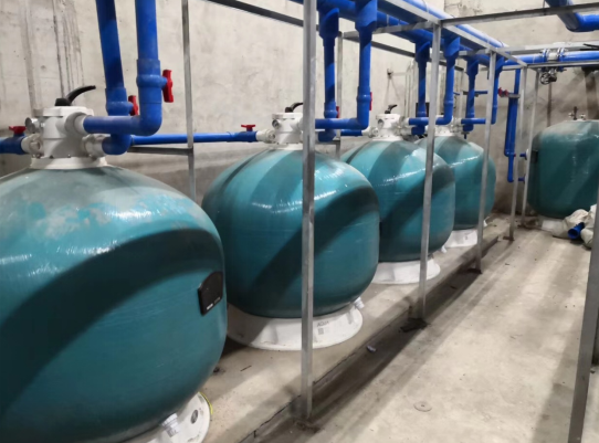 爱克过滤沙缸案例现场图片