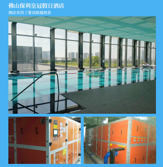 广东省佛山保利皇冠假日酒店采用除湿热泵